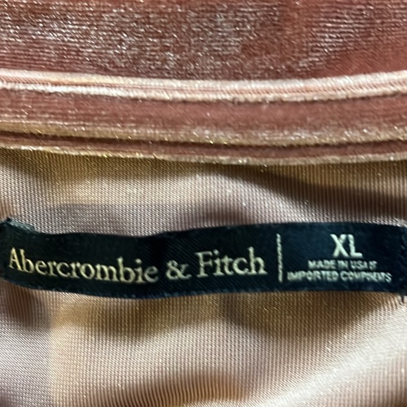 Abercrombie & Fitch, U-Neckline, Coral Pink, Cap Sleeves Top, Size XL - Picture 6 of 8